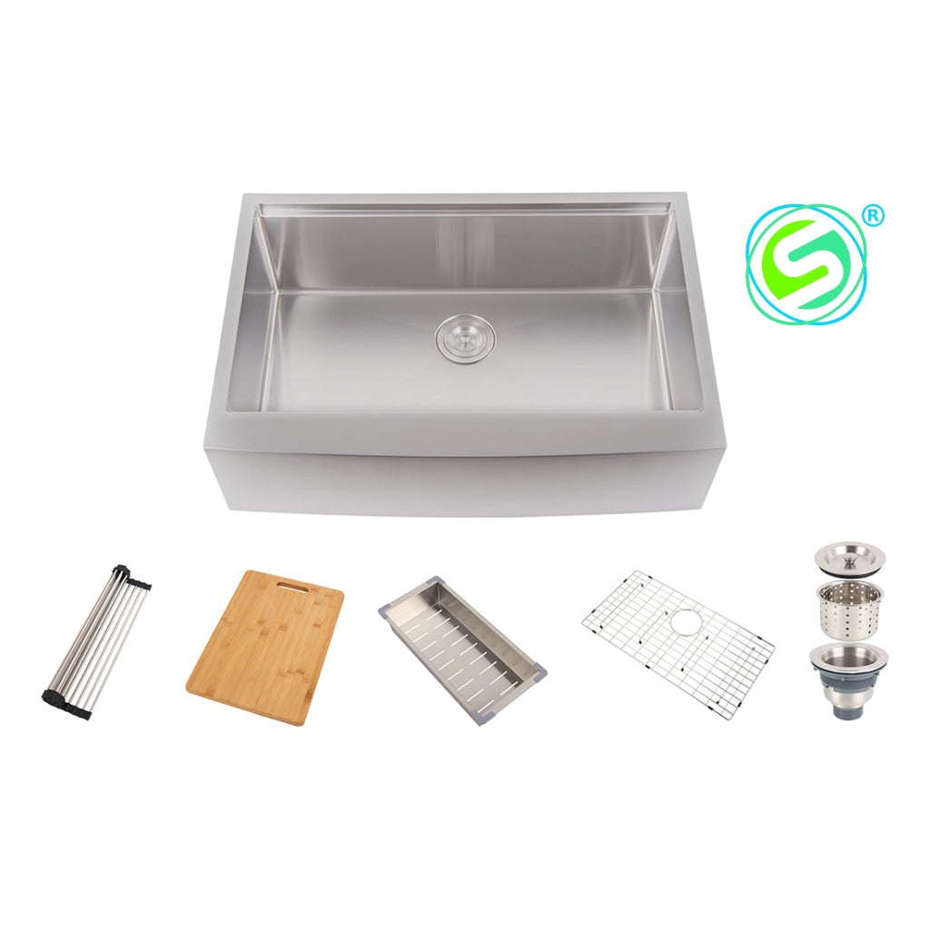Farmhouse Apron Sink Wap3322S-Rd