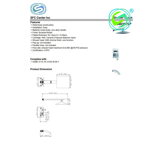 Shower Panel 2080307Sp