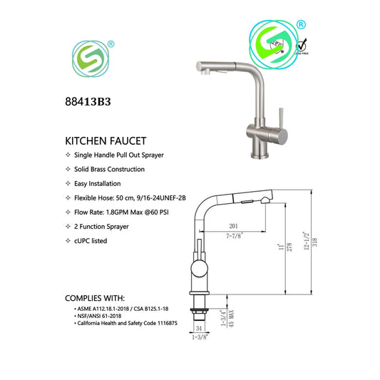 Kitchen Faucet 88413B3