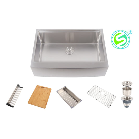 Farmhouse Apron Sink Wap3322S-Rd